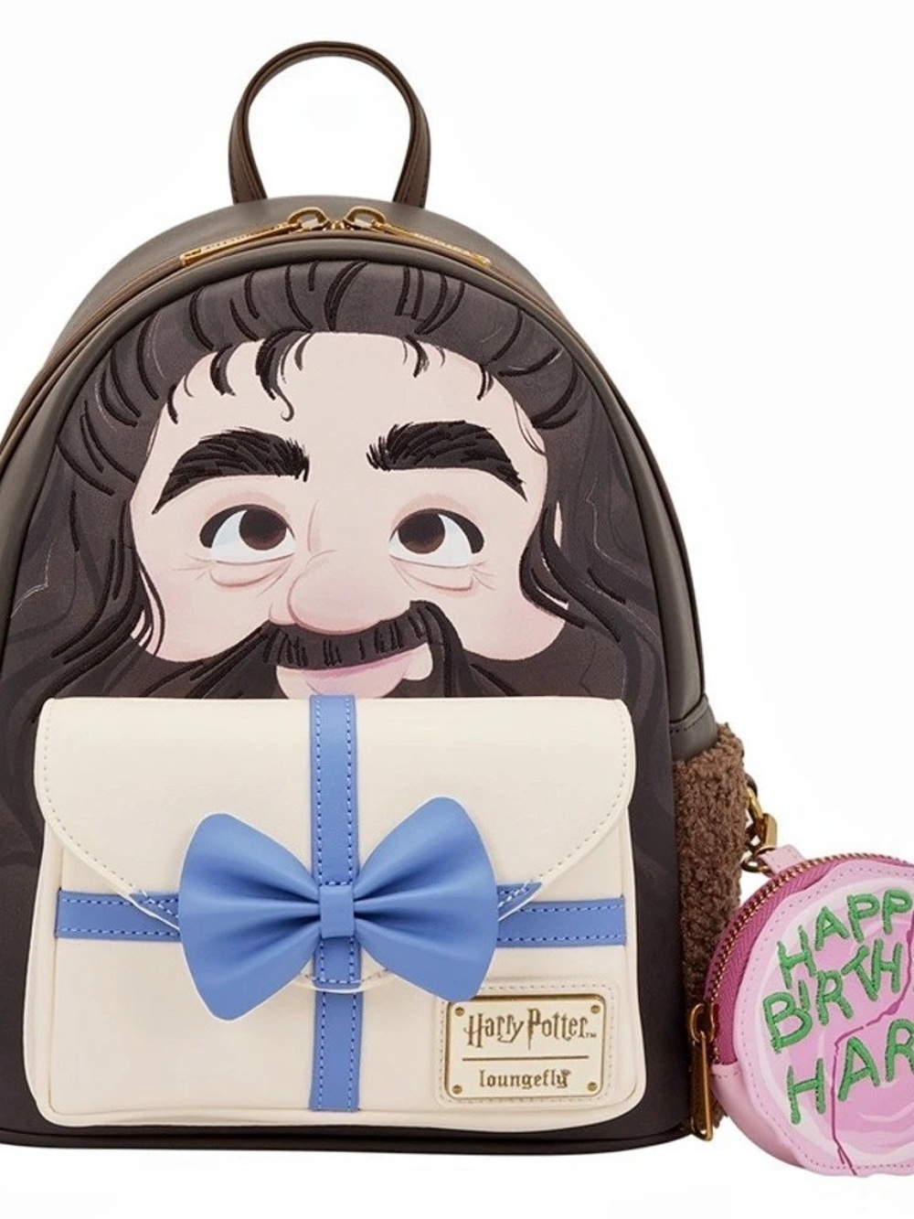 Loungefly Harry Potter Hagrid Birthday Cake Mini Backpack Brown & Pink